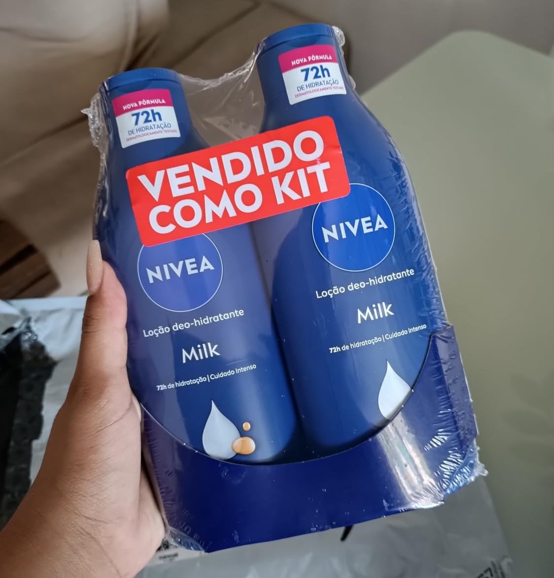 Kit Loção Hidratante Corporal Nivea Milk 400ml - 2 unidades