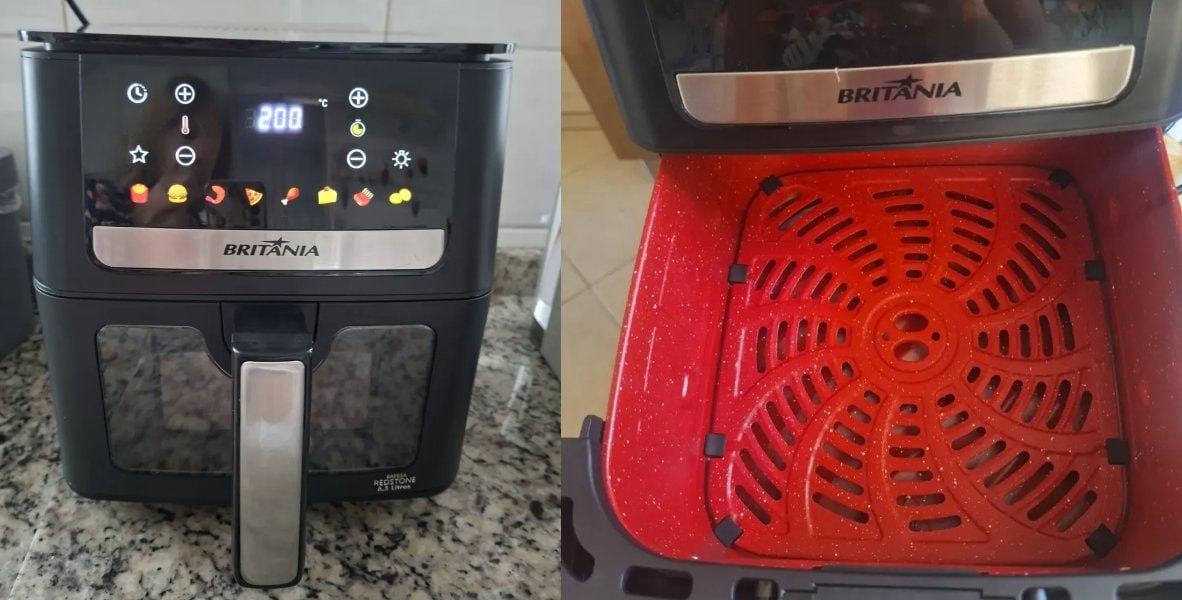 Air Fryer Britânia 6,5L 1700W Redstone - 127v